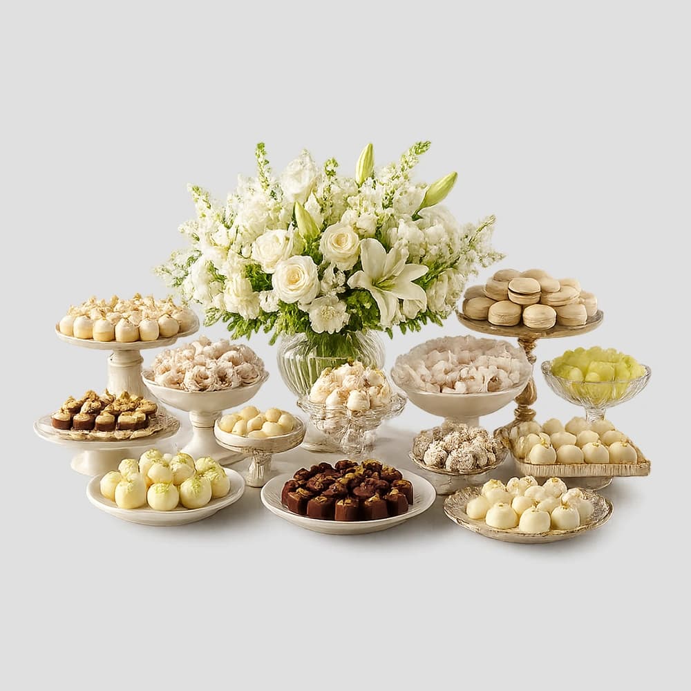 acesso próximo da mesa de doces